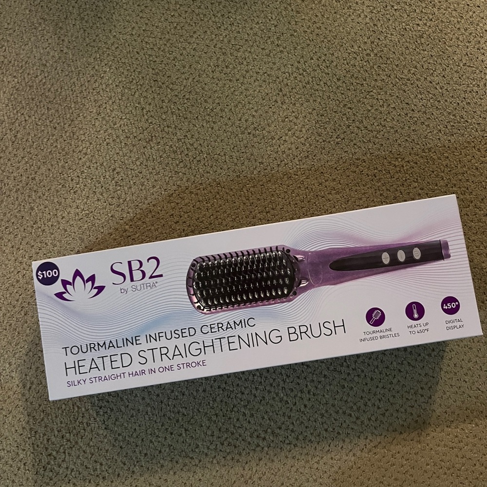 heated straightening brush